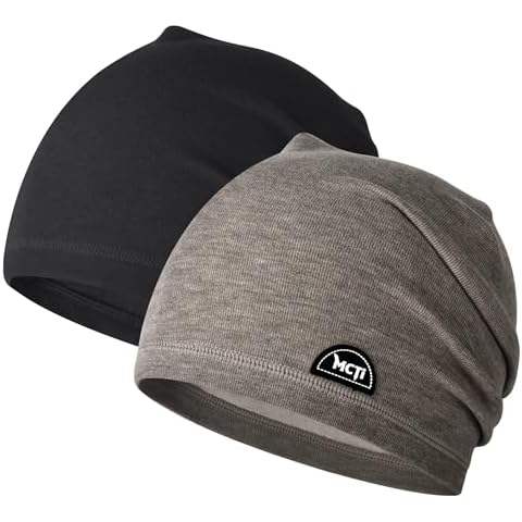 MCTi Slouchy Beanie for Men Women, Winter Warm Stretchy Skull Cap Hat Lightweight for Running Cycling Cover