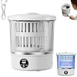 Machine à laver pour sous-vêtements, laveuse portable rechargeable de 3L imperméable et antidérapante améliorée, mini laveuse compacte avec 6000mAh pour vêtements délicats et chaussettes, pour voyage