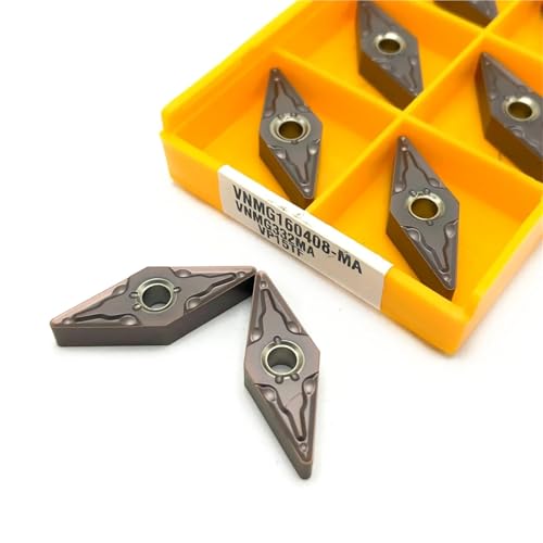 10 piezas insertos de carburo VNMG160408 para torno CNC miniatura 2