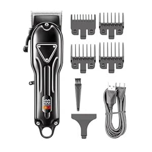 Hair Clippers for Men, Hair Clipper Professional Cordless Barber Trimmer Adjustable Portable Cutting Machine Digital Display Clipper for Men