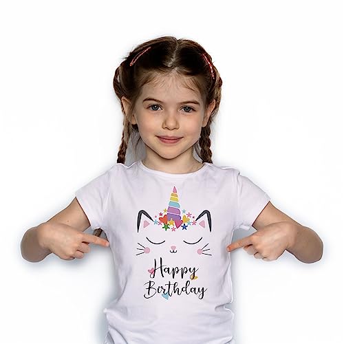 Image of KYKU Toddler Girls Short Sleeve Graphic T-Shirt Kids Cute T Shirt Gifts