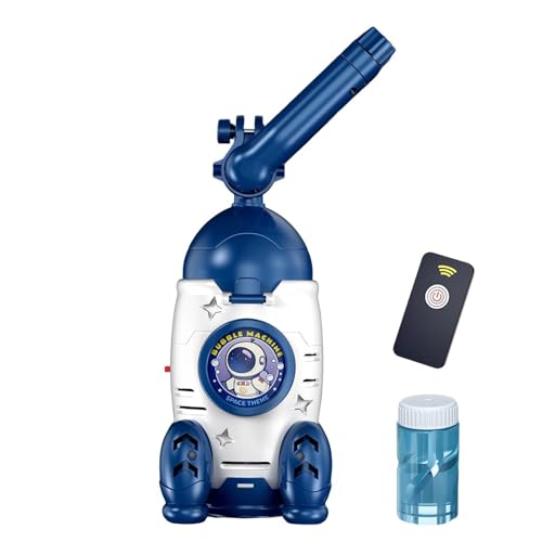 Máquina Automática de Burbujas | Batería con iluminación LED integrada,Máquina de Burbujas en Forma de Cohete,Fiesta, Jardín, Césped, Patio, Playa, Camping, Piscina, Cumpleaños