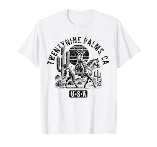 Twentynine Palms California USA Distressed Style Design T-Shirt