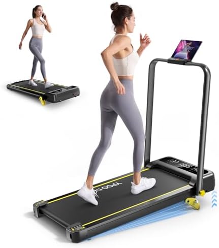 YPOO Tapis de Course Pliable Inclinable,Tapis de Marche Pliable M...