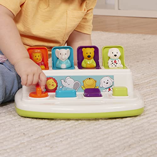 Battat – Cause-And-Effect Toy – Developmental Toy With Buttons & Colors – Color Sorting Animal Toys – For Kids, Toddlers, Babies – 18 Months + – Pop-Up Pals #TOP7