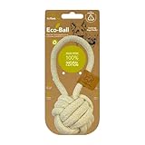 ReThink Pet Eco Cotton Rope Ball Dog Toy, Natural Cotton Dog Toy & Ball Rope Toys for Dogs, Toy for Big & Small Dog, Densely Woven & Durable Training Toys