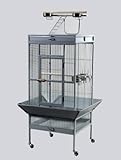 24 in. x 20 in. x 60 in. Wrought Iron Select Cage - Pewter