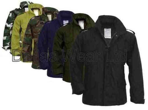 Urban Couture Clothing Navy Adults M65 Field Jacket Military Coat With Liner Surplus - ,Size -Xxl