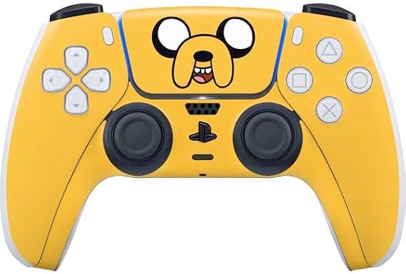 Skinit Decal Gaming Skin Compatible with PS5 Controller - Officially Licensed Adult Swim Adventure Time Jake The Dog Design