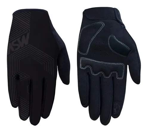 Luva Ciclismo Bike Asw Flex Polygon Feminina Preta