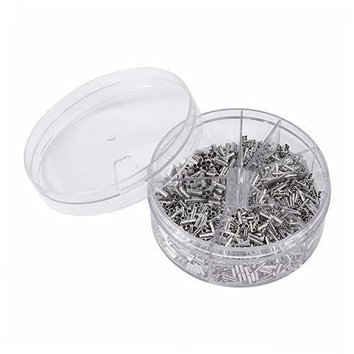 Cosses à Sertir Rondes pour Réparation Électrique Domestique et Câblage Atelier 1900pcs