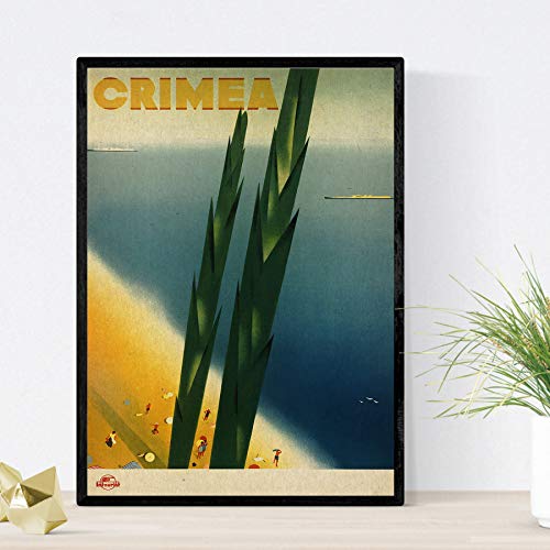 Nacnic Vintage Poster Vintage poster advertising. Meet Crimea. A3 size, 42L x 29.7W cm - Image 2
