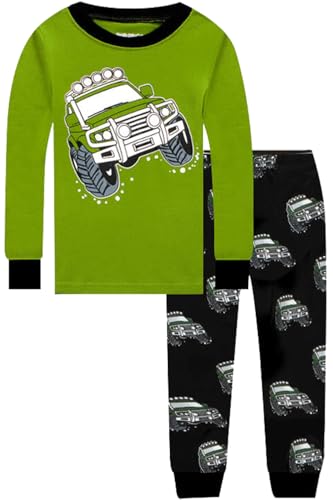 Image of Dolphin&Fish Boy Pajamas Toddler Kids Pjs Set Cotton Soft Clothes Sleepwear | Long Sleeve Elastic Cuffs,Stretch breathable,Dinosaur Space Print Options