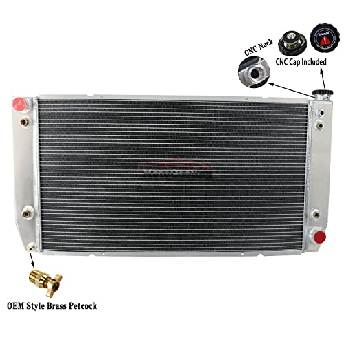 1990 chevy suburban radiator - Aluminum Radiator for 1988-2000 Chevy/GMC C2500 Suburban C3500 C3500HD K2500 Suburban K3500 7.4L V8 Engine, Radiators 1989 1990 1991 1992 (3 Row)