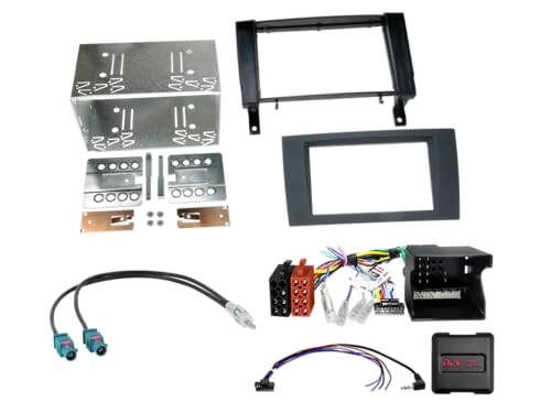 Kit 2-DIN Mercedes SLK R171 avec interface SWC et adaptateur antenne ACV