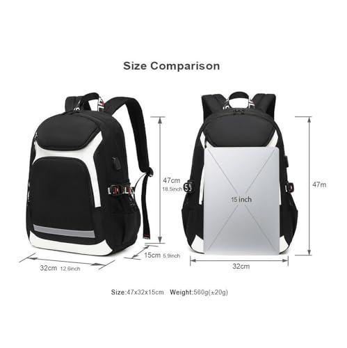 Sac à dos d’épaule décontracté imperméable taille L