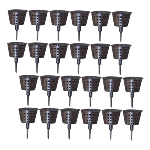 Sosoport 30pièces Panier De Fertilisation Pour Bonsaï Orchidées Et Plantes Succulentes Avec Couvercle Pour Pots De Plantation Et Jardinage