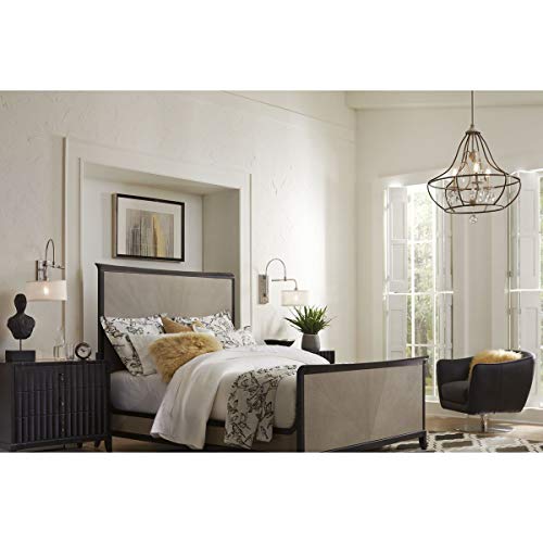 Image of Progress Lighting Kempsey Collection One-Light Swing Arm Wall Bracket, Nickel, 19-3 /4 inch x 12 inch