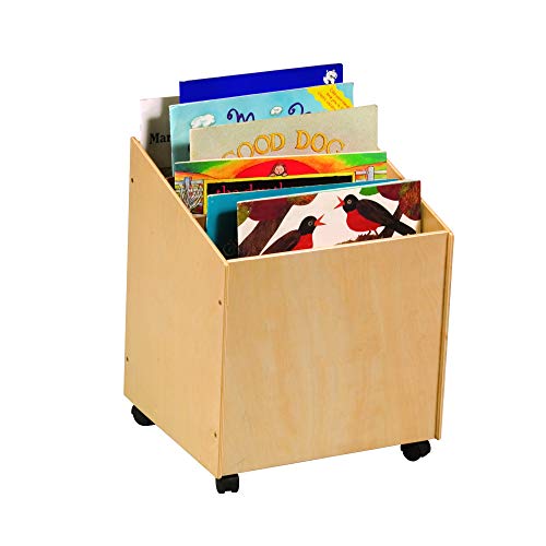 Guidecraft Big Book Storage Box: Organize or Store Books, Mobile Book Shelf Organizer for Kids Classroom or Playroom
