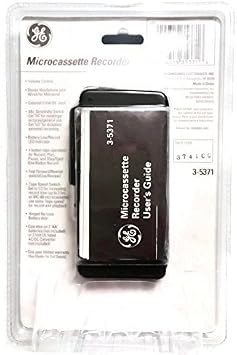 GE Microcassette Recorder, Model 3-5371