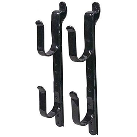 Killer's Instinct Outdoors 2 Pack Truck Gun Rack Fishing Rod Holder for Truck Black Metal 18500 Gun Bow & Tool Rack for Autos & Trucks Adjustable 9 inches to 14 inches Truck Bow Rack Cover
