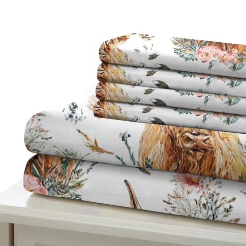 Housse de couette Highland 140x200 microfibre florale pour lit ado - 7