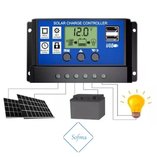 Controlador de Carga Painel Solar Fotovoltaico + Chave Teste