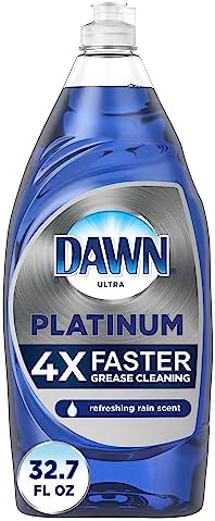 Dawn Platinum Dishwashing Liquid Dish Soap, Refreshing Rain Scent, 32.7 fl oz