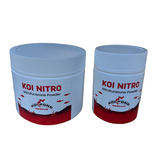 Image of KOI Nitro (10 Grams) Nitrofurazone Powder, Effective Fish Treatment for Bacterial Infections in Koi and Ornamental Fish