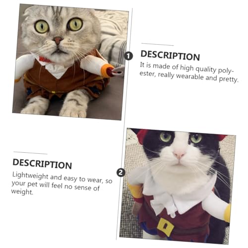 Disfraz para perro y gato Pirate talla XL Toddmomy miniatura 4