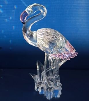 スワロフスキー Swarovski フラミンゴ　置物　箱あり スワロフスキー置物・アクセサリー専門店 ☆プラネタリウム☆