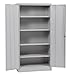 Sandusky Lee RTA7000-05 Dove Gray Steel SnapIt Storage Cabinet, 4 Adjustable Shelves, 72" Height x 36" Width x 18" Depth