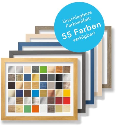 Morena MDF Rahmen für Bild 75x84cm Schwarz Matt mit Acrylglas – Ansicht 9