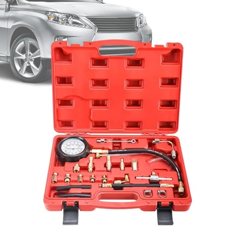 Manomètre compression injecteur 0-9,6 bar avec adaptateurs pour auto et bateau