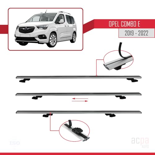 Barres de toit Opel Combo E Life résolvant le manque