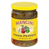 Mancini Packing Co Peppers, Fried, W/Onion, 12-Ounce (Pack of 6)