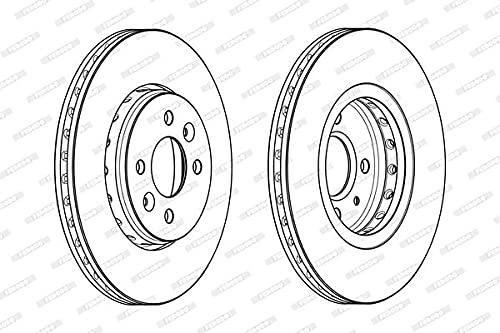 Ferodo ddf2350 C Disco Freno Scatola, Set di 2