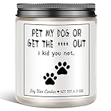 Funny Dog Mom Gifts for Women, Dog Lovers Gifts for Women Men, Dog Dad Gifts for Men, Pet Gifts, Dog Lover Gift Ideas, Dog Candle Gifts for Birthday Christmas&Thanksgiving Day Warm Gift