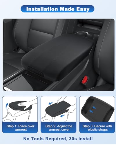 Image of CDEFG for 2026 Chevy Traverse Center Console Cover for 2025 2026 Chevy Traverse (LT /Z71 /RS /High Country) Accessories Armrest Cover Middle Console Protector with Hidden Storage Pocket