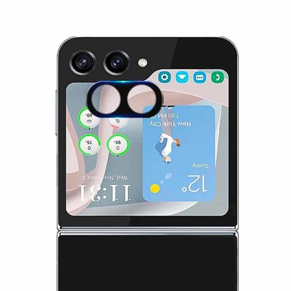 Image of Xmon Back Camera Lens Protector for Samsung Galaxy Z Flip 6 (1 Pack) Premium Camera Glass Protector Guard, Anti-Scratch, Ultra-Clear, Easy Installation