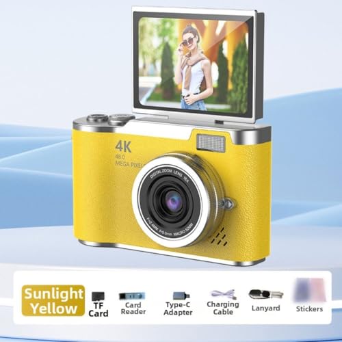 Cámara digital 4K con pantalla abatible y zoom digital miniatura 2