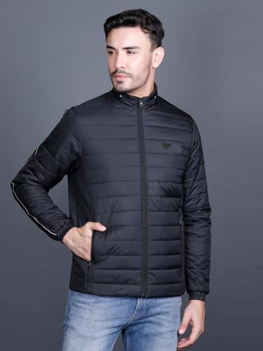 Image of RARE TIMES Men Puffer Jacket | Padded Jacket | Quilted Jacket | Trendy Winter Full Sleeve with Zipper Pocket Jacket (Pack of 1)