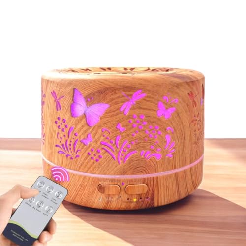 Difusor De Aromas, Umidificador De Ar, Aromatizador de Ambiente Ultra-Sônico 700Ml, Difusor De Óleo