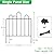 OPXUR Decorative Garden Fence Fencing 26ft (L) x 17in (H), 24 Pack Rustproof Landscape Wrought Metal Wire Border Animal Barrier for Dog, No Dig Fences, Flower Bed Edging for Yard Patio Outdoor Decor