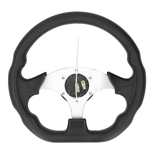 KIMISS 13 Zoll Auto Racing Lenkrad PU Leder Racing Stil Komfortable Griff Modifikation Auto Ersatz