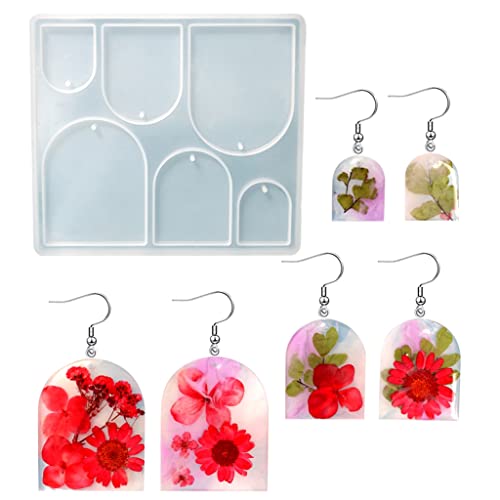 Mirror Surfaces Earring Resin Molds Jewelry Silicone Molds Earring Keychains