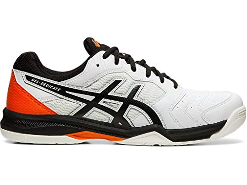 ASICS Men's Gel-Dedicate 6 Tennis Shoes, 11.5M, White/Black