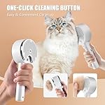 KatzenbüRste Mit Dampf Dampfbürste Katze 4 in 1 Multifunktionale Katzen Bürste Katzen Dampfbürste für Massage, Pflege Und Haarentfernung Tierhaarbürste Dampfbürste Mit Wassertank und Spray Cat Brush – Bild 5