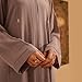 DIVINELY CRAFTED Women Abaya Embellished Button-Up - Modest And Fashionable Wear, Long Sleeve, Wrinkle Resistant, Breathable Fabric