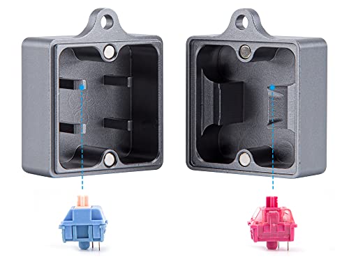 BowJian Switch Opener - 2 in 1 Convenient Switch Opener - Aluminum Keyboard Switch Opener for Gateron Kailh Cherry MX Panda Outemu Akko Switches with Metal Magnet